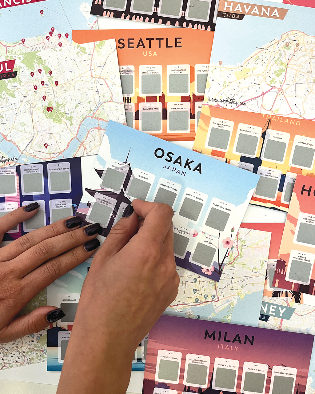 Scratch Off Cards - Bucket list - "Cities of the world"