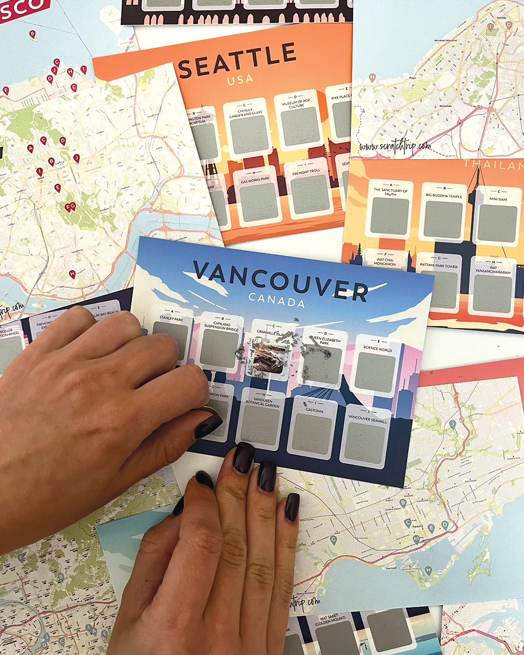 Scratch Off Cards - Bucket list - "Cities of the world"