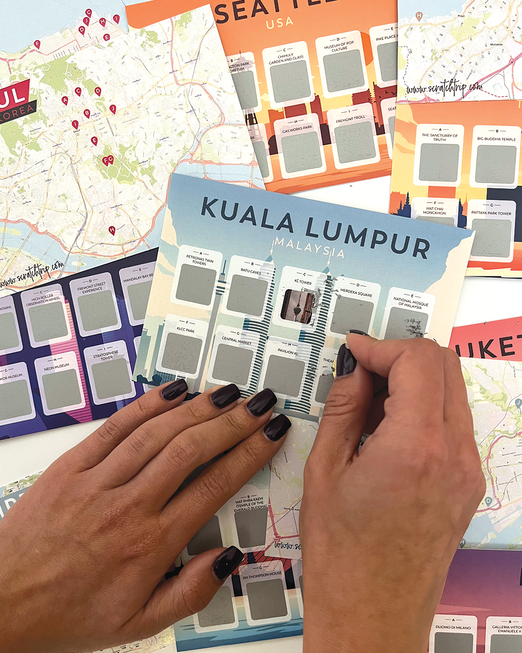 Scratch Off Cards - Bucket list - "Cities of the world"