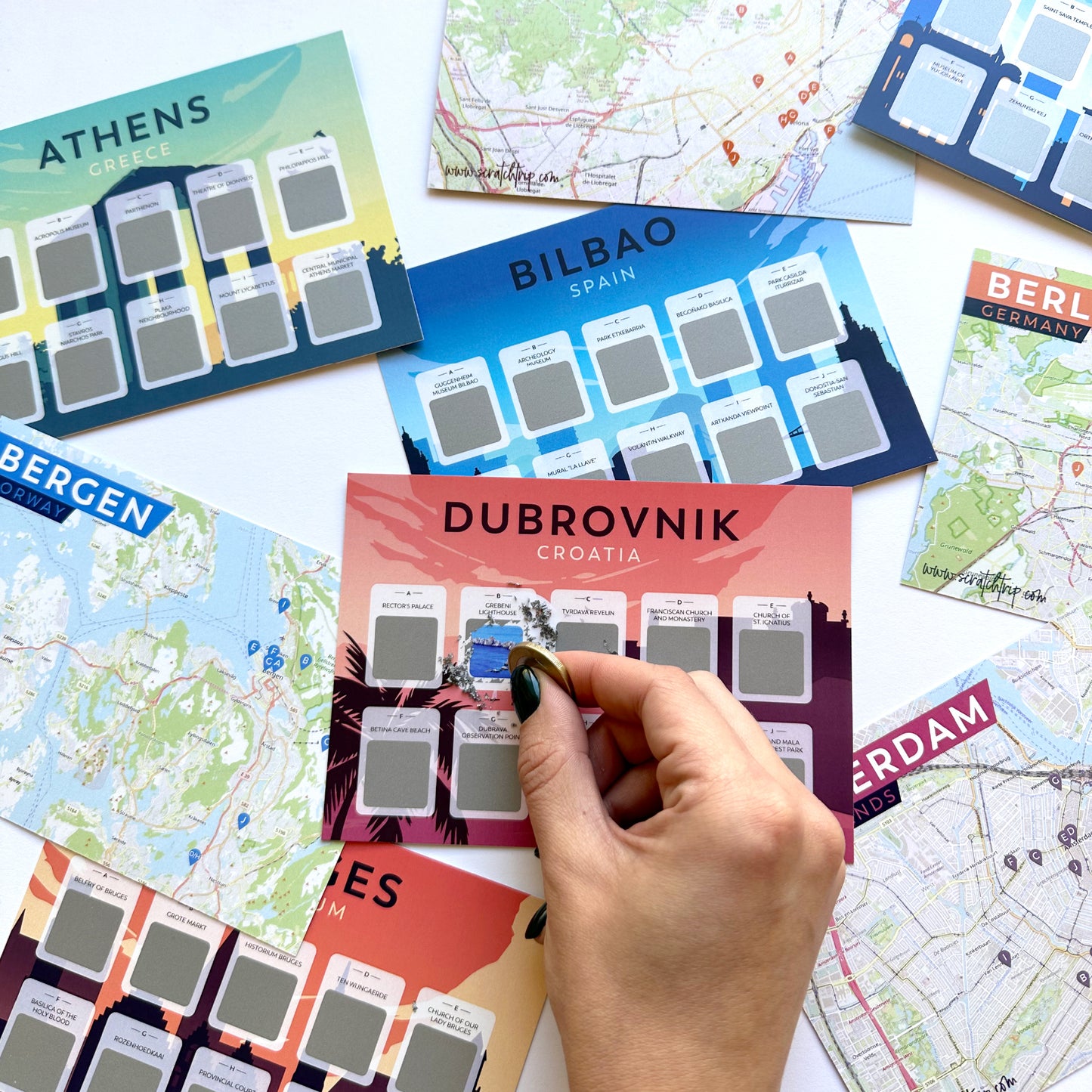 Scratch Off Cards - Bucket list - "Cities of Europe"