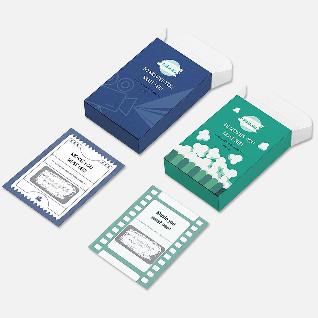 Scratch Off Cards and Poster set "Movies"