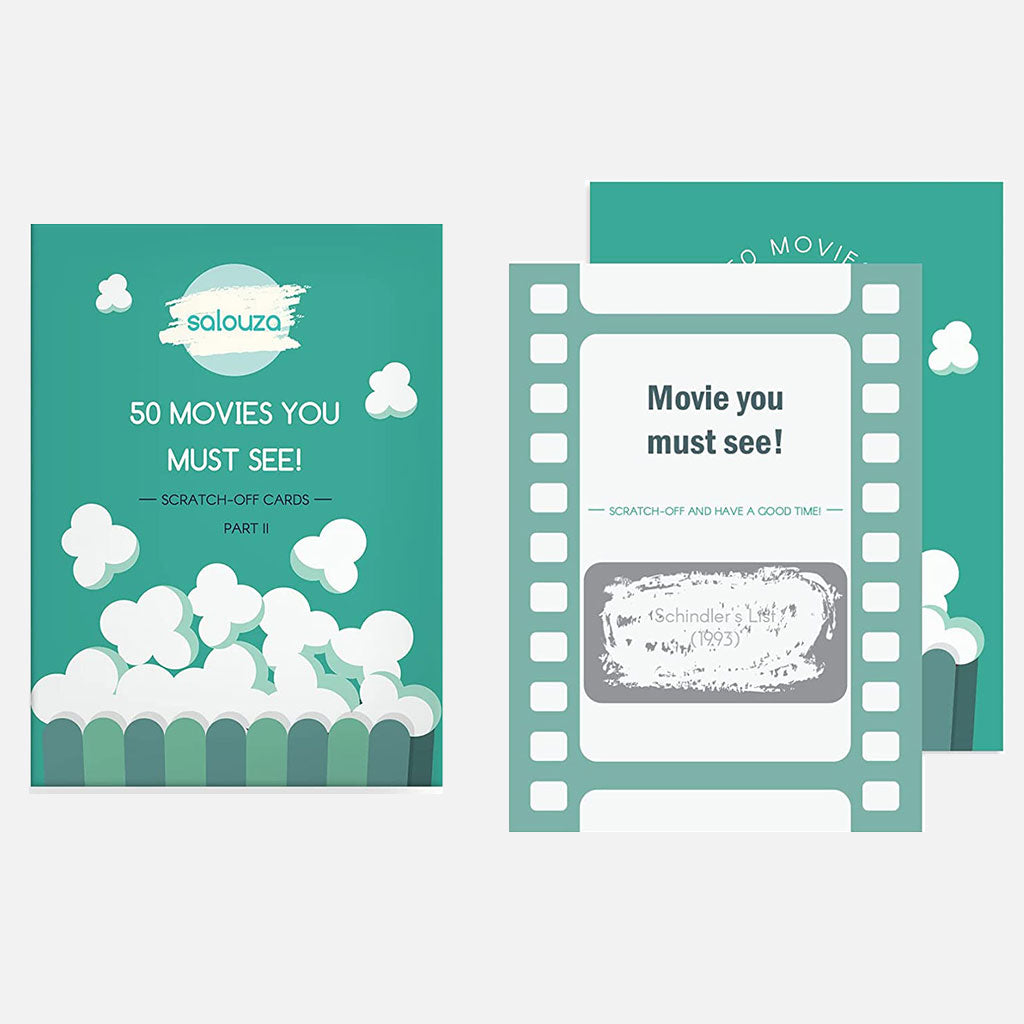 Scratch Off Cards and Poster set "Movies"