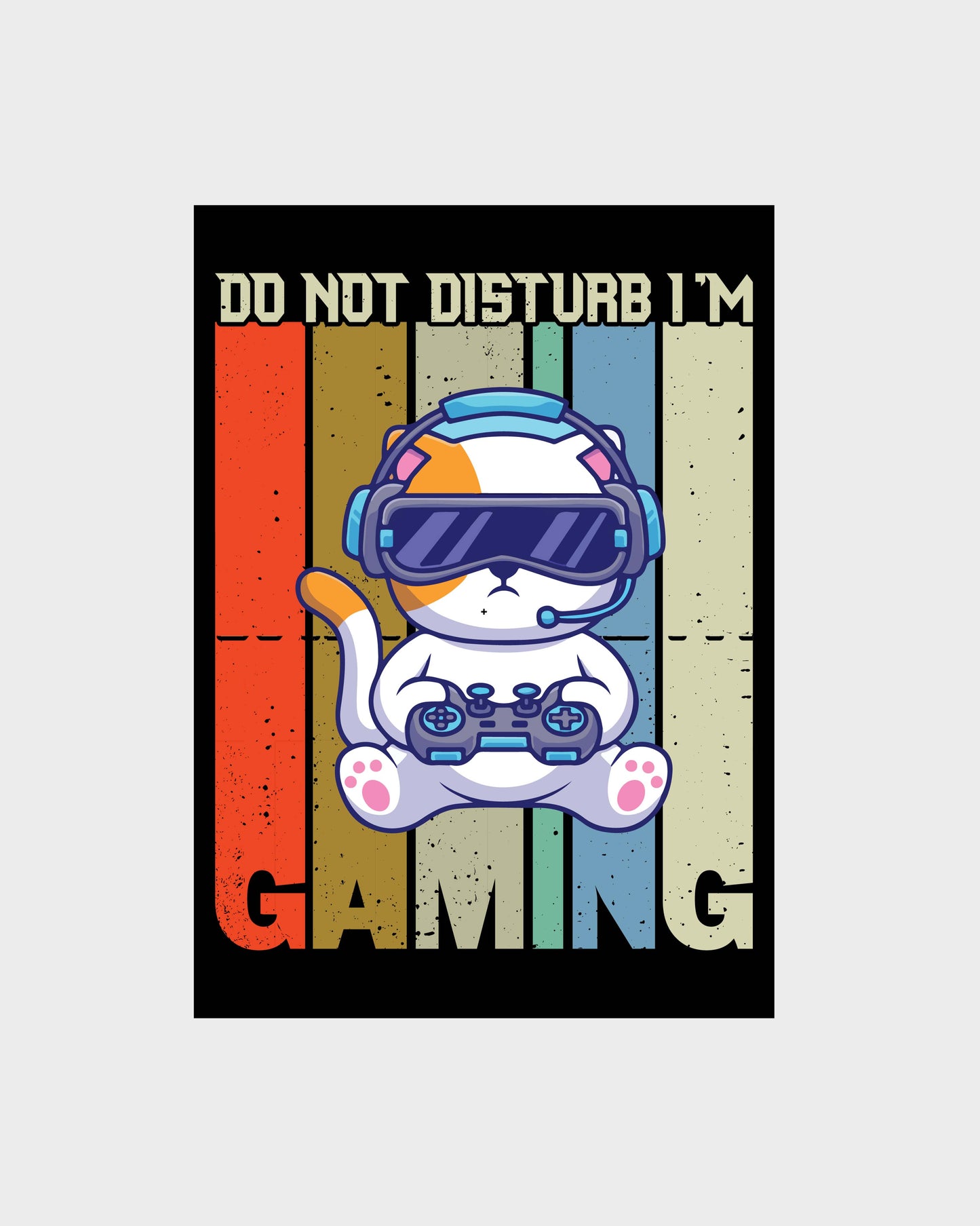Funny UV varnish poster ,,Gaming"