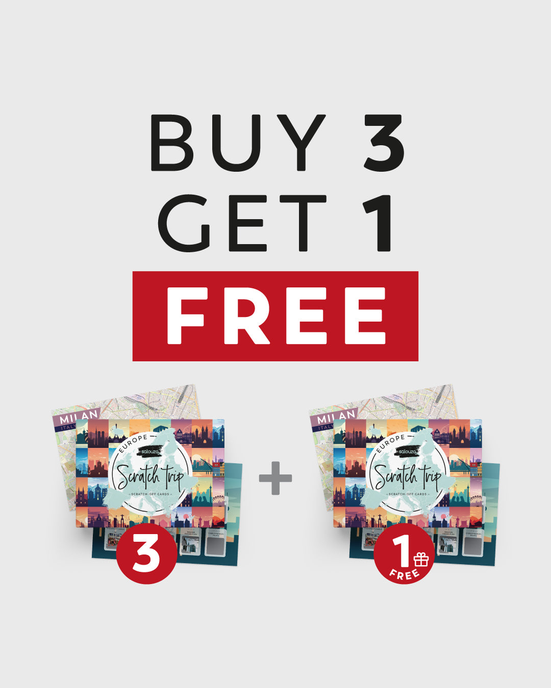 Scratch Off Cards - Bucket list - "Cities of Europe"