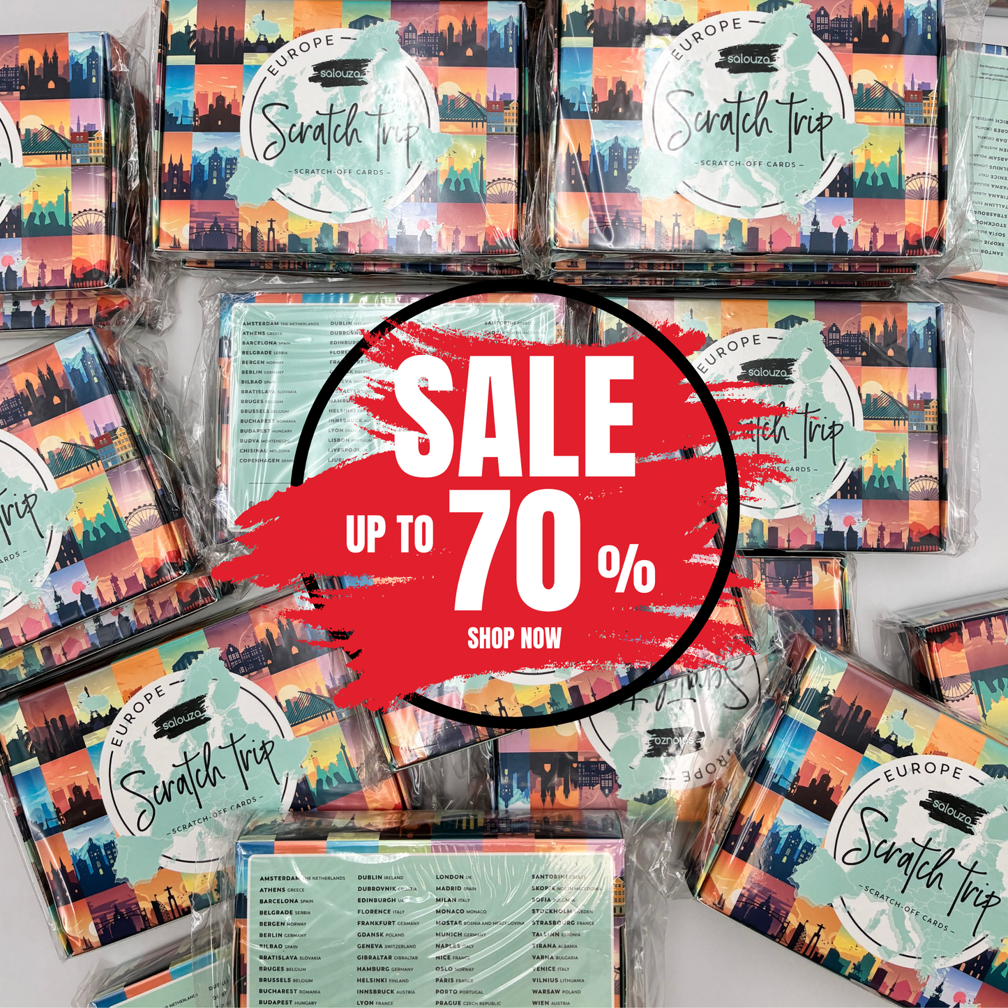 ULTIMATE Scratch Off Cards "Cities of Europe" Bundle