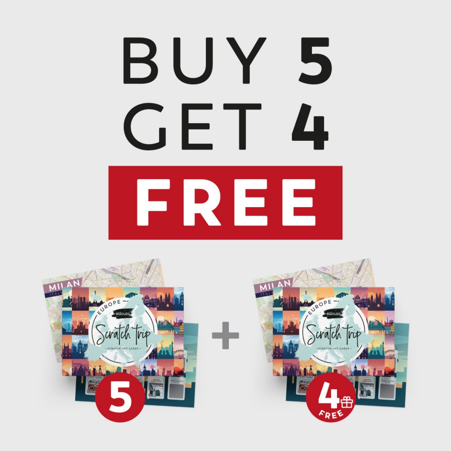 ULTIMATE Scratch Off Cards "Cities of Europe" Bundle