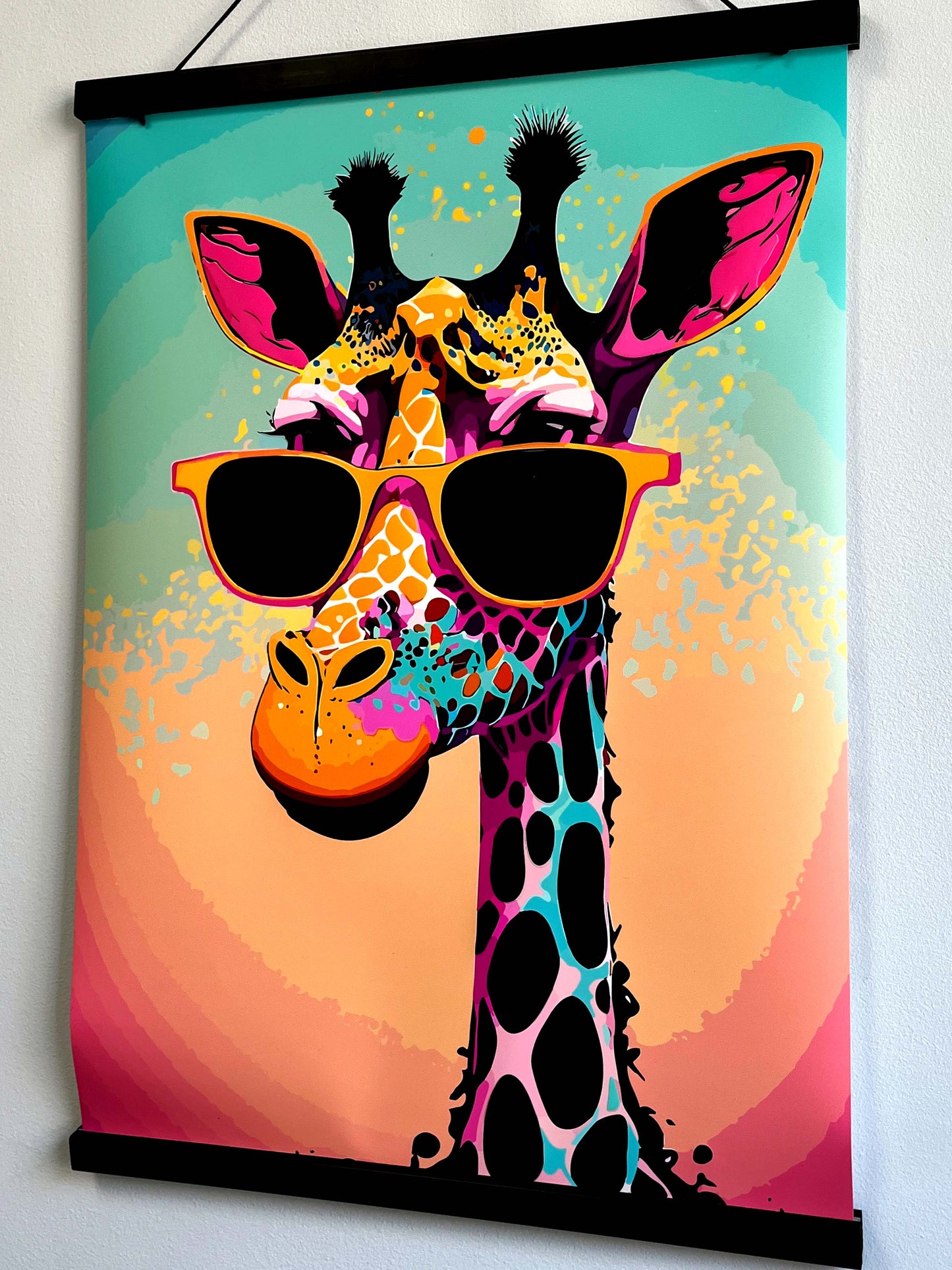 Funny UV varnish poster ,,Giraffe"