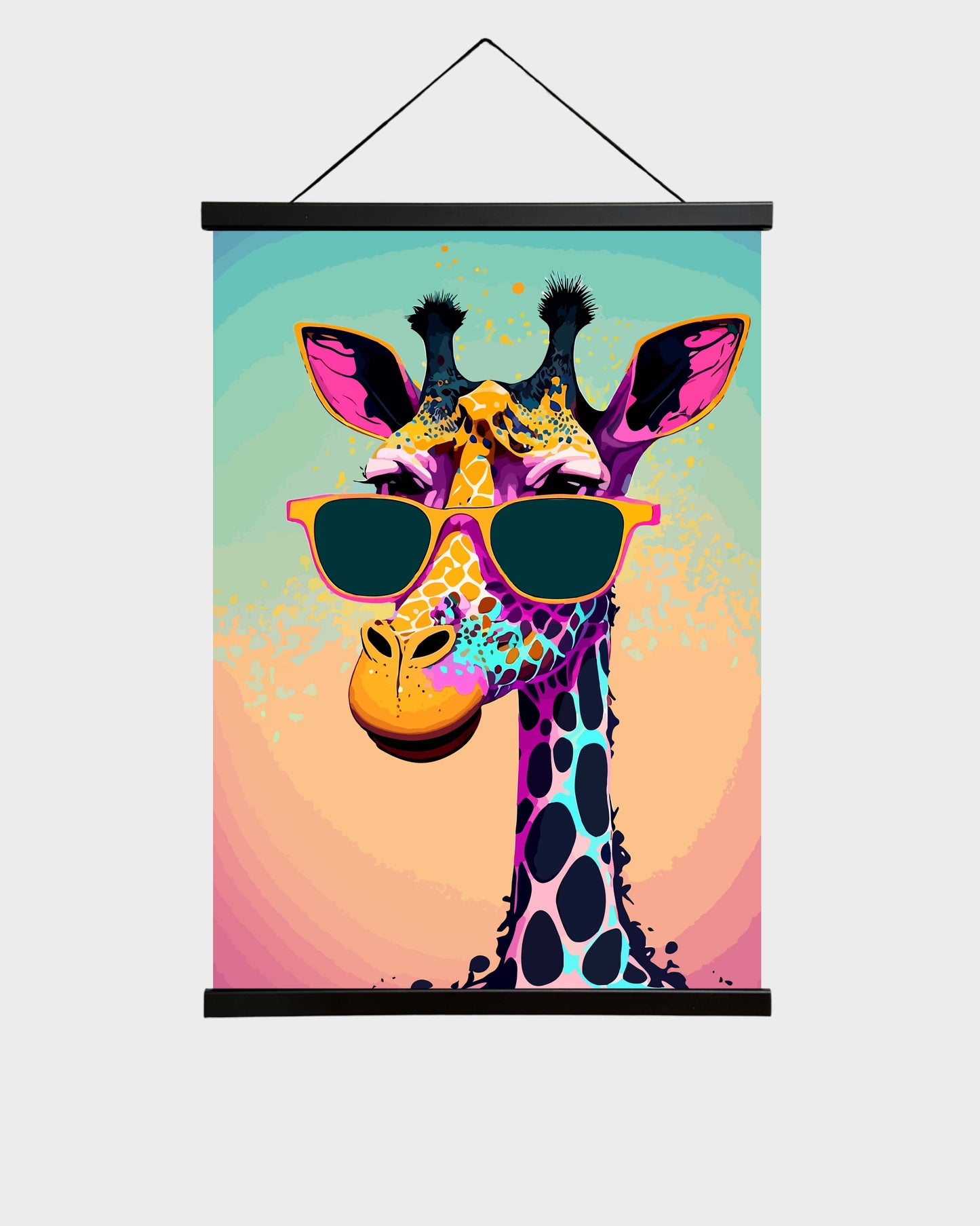 Funny UV varnish poster ,,Giraffe"