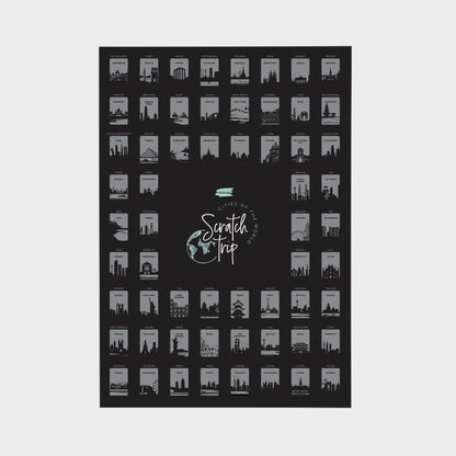 Scratch Off Poster "ScratchTrip - Cities of the World"